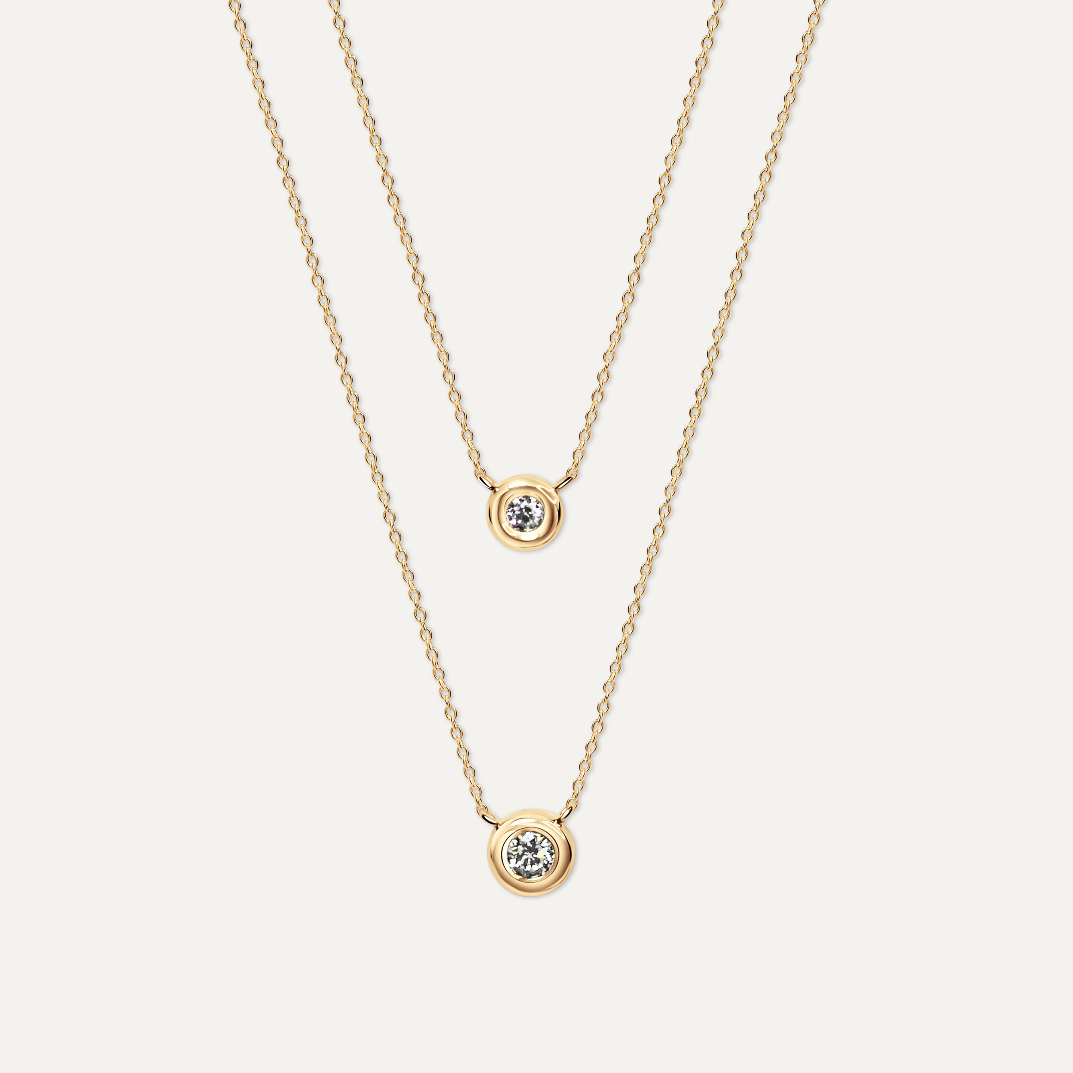 Grace Gold and Diamond Necklace Medium