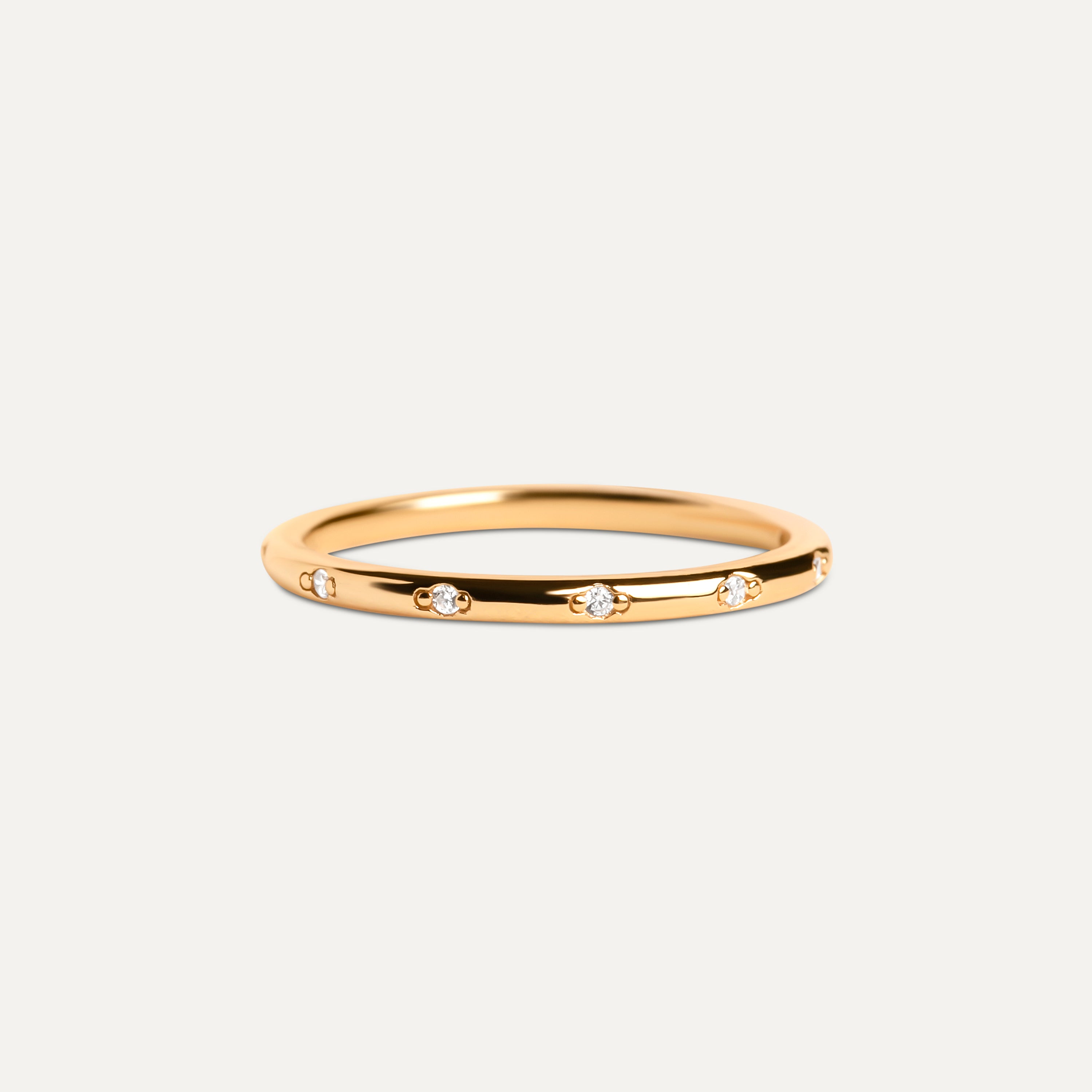 Nebula Night Thin Ring Band