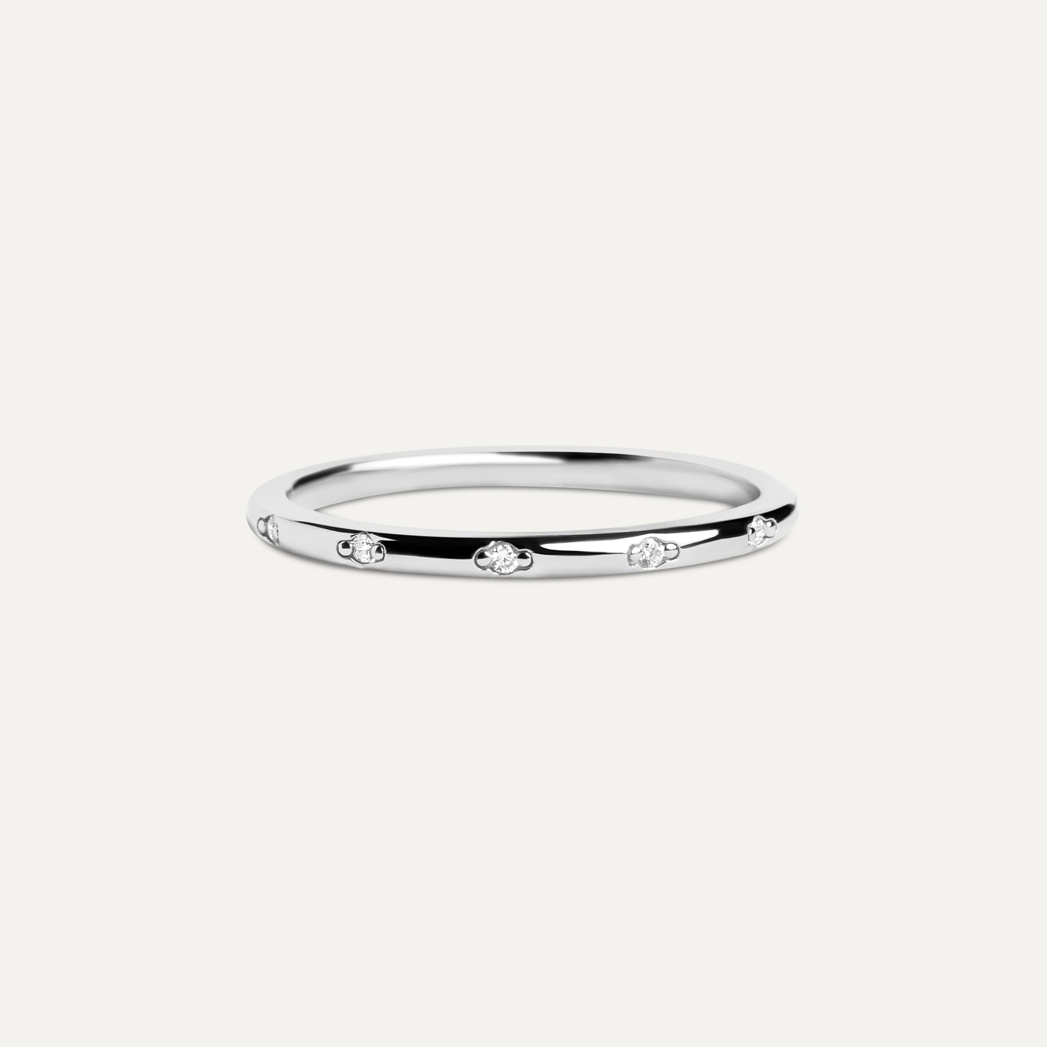 Nebula Night Thin Ring Band