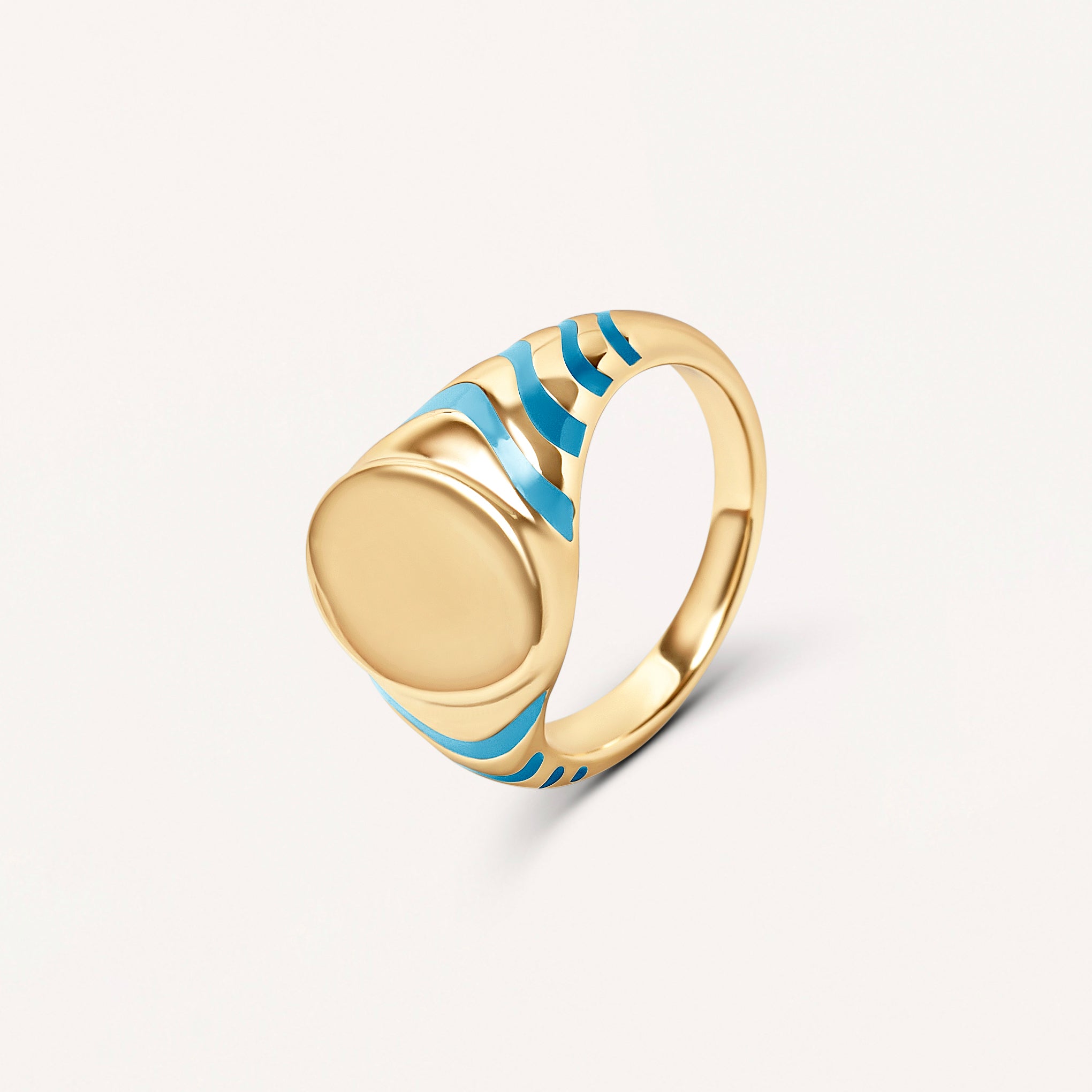 Coral Cove Blue Shell Ring