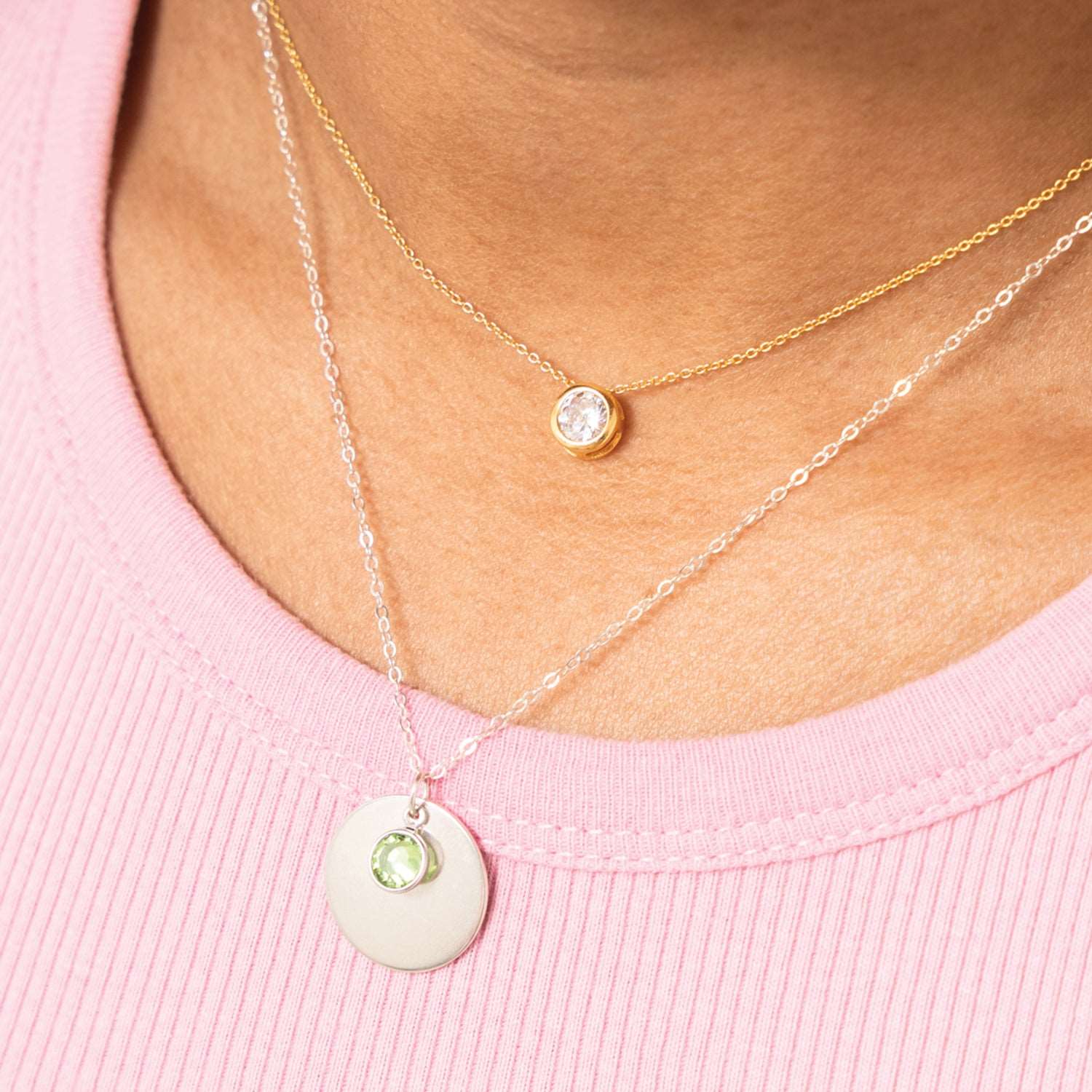 Gabriella Necklace with birthstone