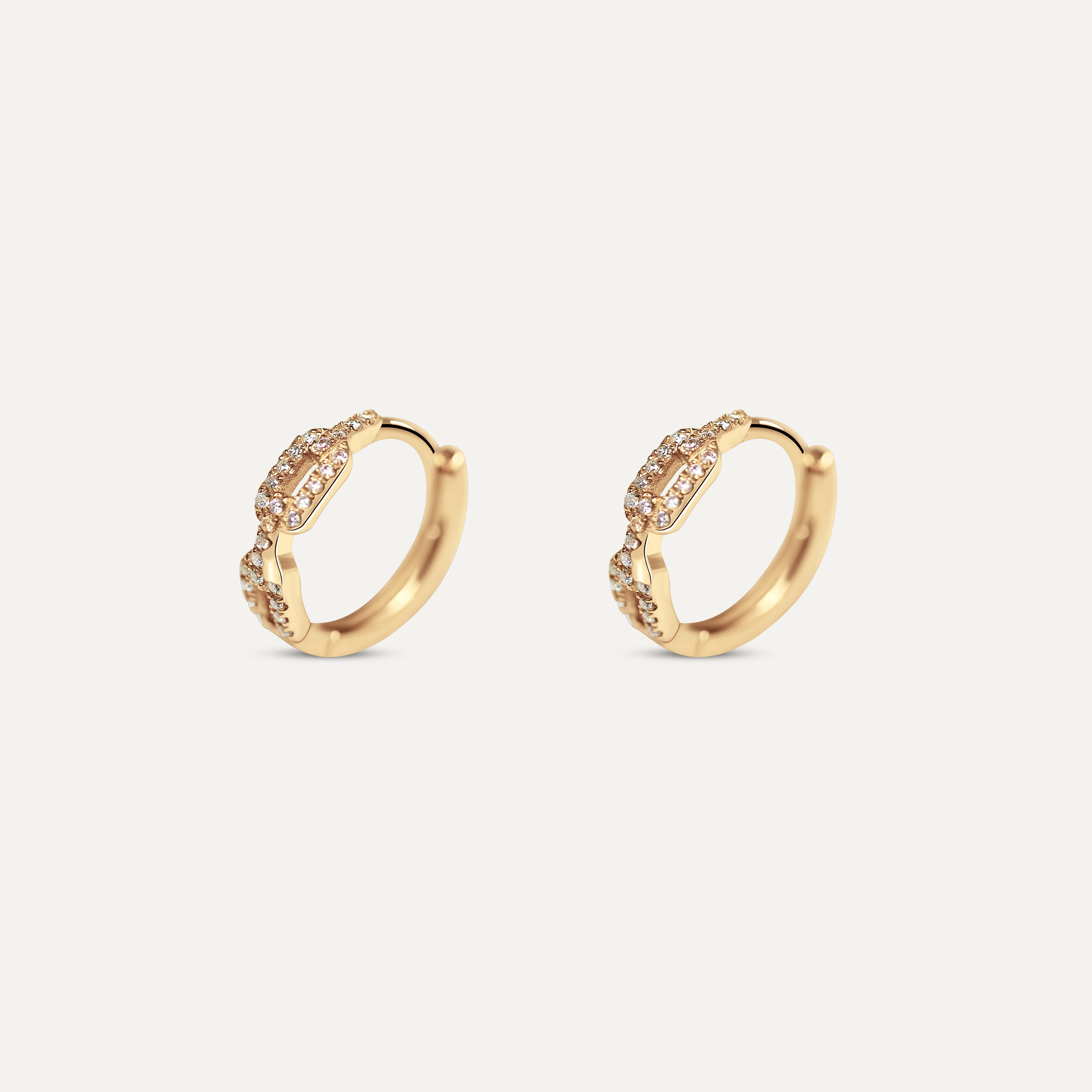 Legato Gold and Diamond Earrings